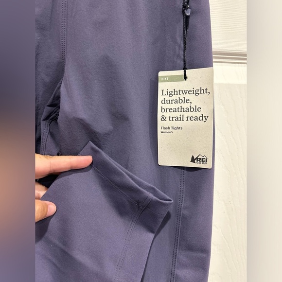 REI Co-op Women's S Small Flash Hybrid Tights Graystone Purple NWT - Picture 5 of 16